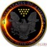 USA TOTAL SOLAR SUN ECLIPSE American Silver Eagle Walking Liberty $1 Silver coin 2017 Black Ruthenium & Gold Plated 1 oz